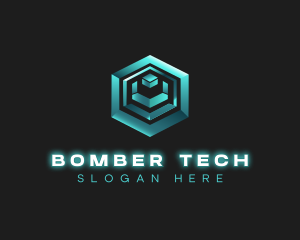 3D Tech Cube logo design