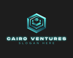 3D Tech Cube logo design