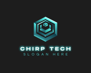 3D Tech Cube logo design