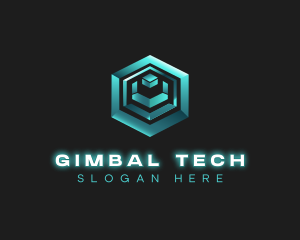 3D Tech Cube logo design