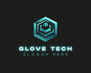 3D Tech Cube logo design