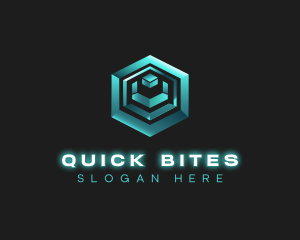 3D Tech Cube logo design