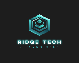 3D Tech Cube logo design