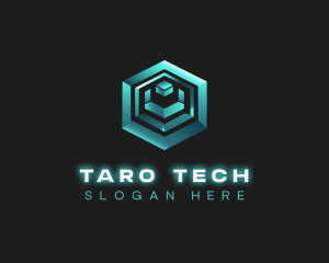 3D Tech Cube logo design