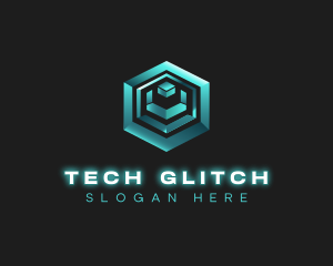 3D Tech Cube logo design