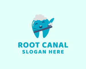 Endodontist - Toothpaste Tooth Hygiene logo design