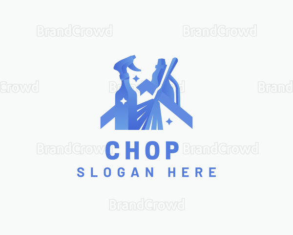 Home Cleaning Housekeeping Logo