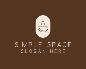 Minimalist - Beige Minimalist Candle logo design