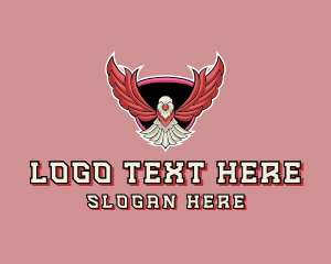 Streaming - Gaming Eagle Bird logo design