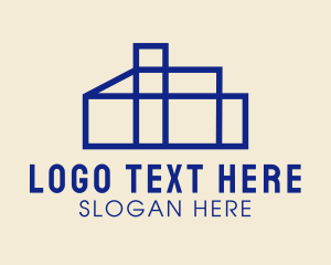 Factory - Industrial Warehouse Property logo design