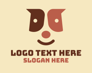 Smiley - Cute Puppy Face logo design