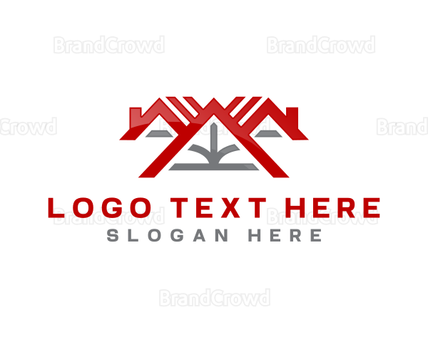 Roof Realtor Residential Logo