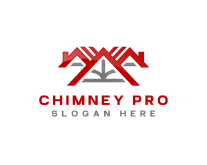 Chimney - Roof Realtor Residential logo design
