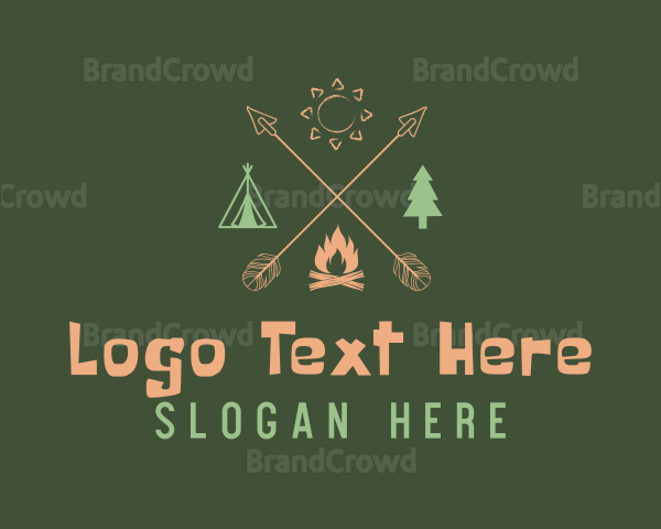 Arrow Outdoor Camping Logo