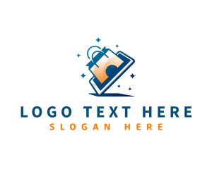 Bag - Phone Shopping Online logo design