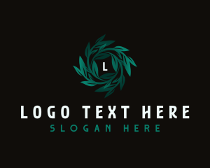 Eco - Garden Plant Leaves logo design