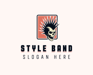 Skull Rock and Roll logo design