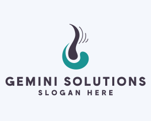 Dermatology Hair Follicle  logo design