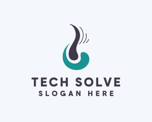 Solution - Dermatology Hair Follicle logo design