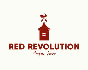 Red Weathercock House logo design