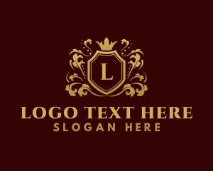 Luxury - Royal Shield Crown logo design