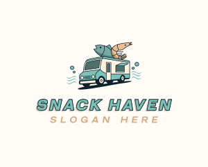 Seafood Food Truck logo design