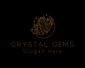 Precious Stone Moon logo design