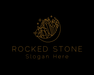 Precious Stone Moon logo design