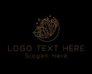 Cosmic - Precious Stone Moon logo design