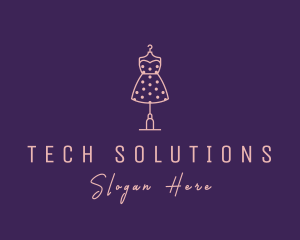 Fashion Polka Dot Dress Logo