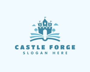 Castle Kindergarten Flipbook  logo design