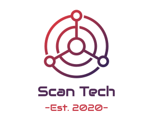 Tech Radar Scan logo design