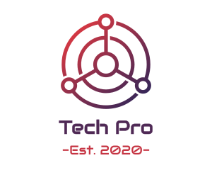 Tech Radar Scan logo design