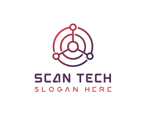 Tech Radar Scan logo design