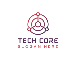 Tech Radar Scan logo design