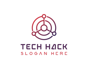 Tech Radar Scan logo design