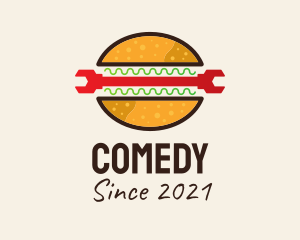 Colorful - Colorful Burger Wrench logo design