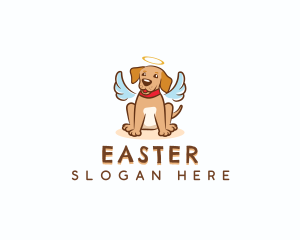 Puppy Angel Dog Logo