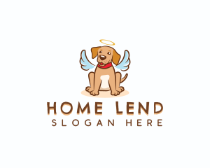 Puppy Angel Dog Logo