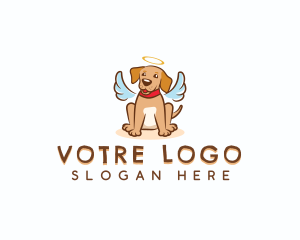 Puppy Angel Dog Logo