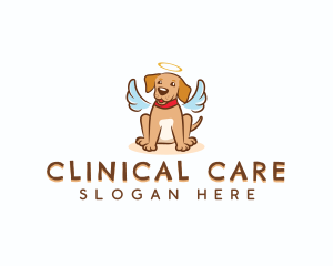 Puppy Angel Dog logo design