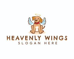 Puppy Angel Dog logo design