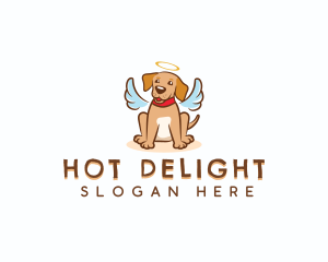 Puppy Angel Dog logo design