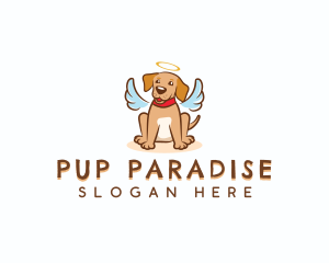 Puppy Angel Dog logo design