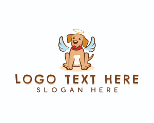 Pet - Puppy Angel Dog logo design