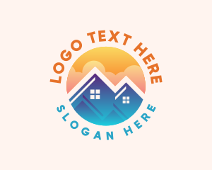 Roof - Sun Roofing Trading logo design