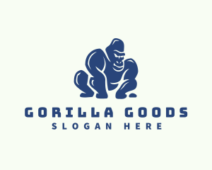 Gorilla - Wild Gorilla Animal logo design