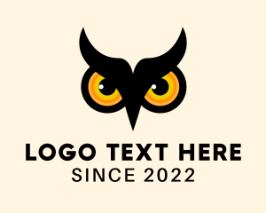 Nocturnal - Owl Aviary Zoo logo design