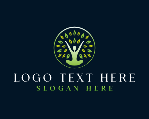 Massage - Woman Yoga Spa logo design