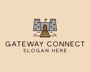 Gateway - Castle Fortress Gateway logo design